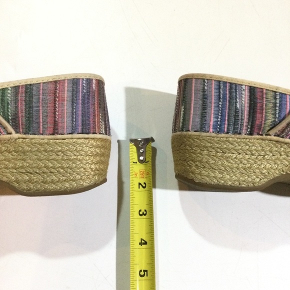 Dansko Womens Size 7.5 Multicolor Jute Pro Rainbow Strip Slip On Nurse Shoes - Picture 7 of 8